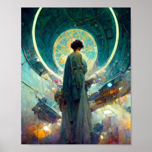 Technocrat Altar 4 Science Fiction Art Poster (Devant)