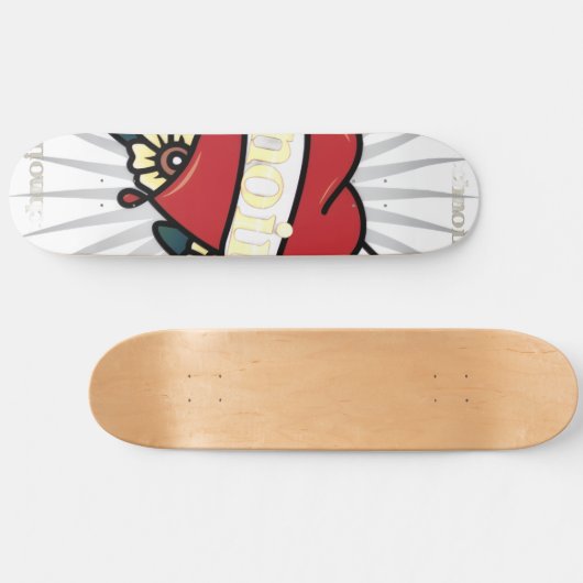 TechNoir "Bleeding Heart" Limited Deck Skateboard (Horizontaal)