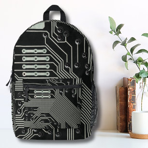 Technologie Black Circuit Board Bedrukte Rugzak