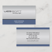 Technologie - cartes de visite (Devant / Derrière)