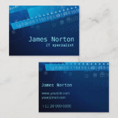 Technologie de l'information IL carte de visite (Devant / Derrière)
