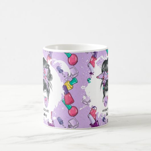 Technologie de l'ongle personnalisée Vie de la Mug (Centre)