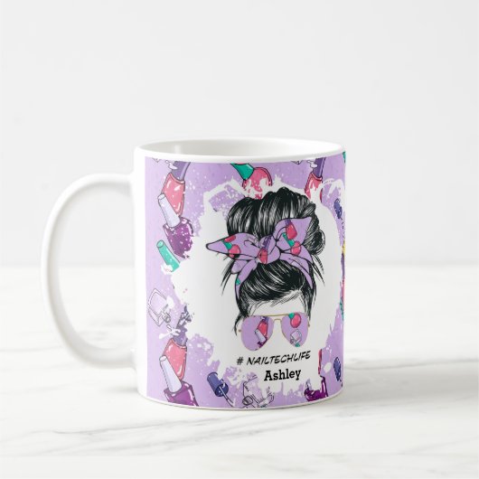 Technologie de l'ongle personnalisée Vie de la Mug (Gauche)