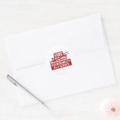 technologie internet coderen grappig ronde sticker (Envelop)