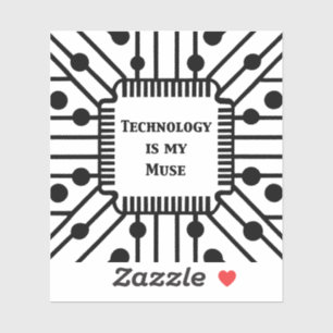 Technologie is mijn muze sticker