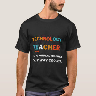 Technologie leraar als een normale leraar alleen m t-shirt