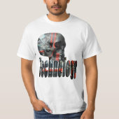 Technologie-Logo en computerschedel T-shirt (Voorkant)