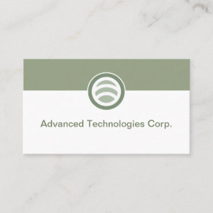 Technologie Logo Zakelijke Kaarten Ontwerp Visitekaartje