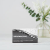 Technologie | Metallic Design Visitekaartje (Staand voorkant)