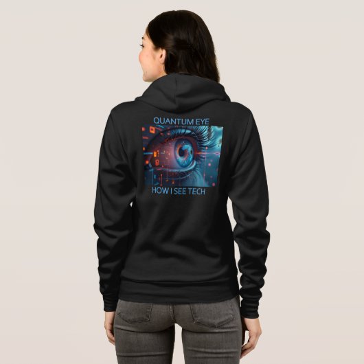 Technologie Quantum Eye femme Bella sweat à capuch (Dos entier)