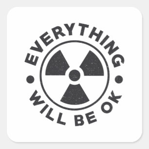 Technologie-radioloog Alles komt goed Vierkante Sticker