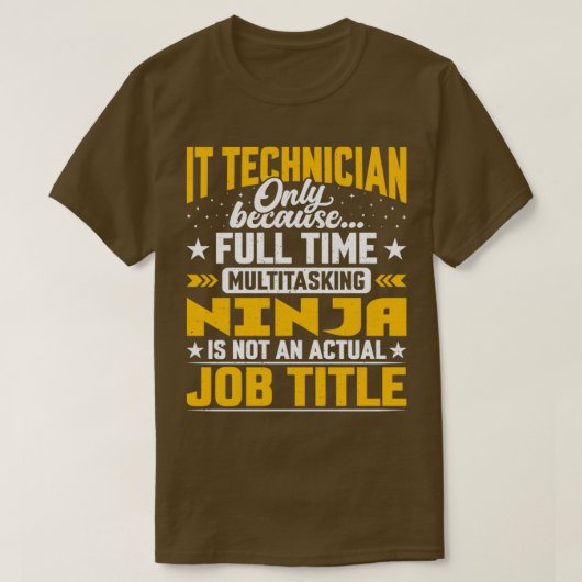 Technologie-technicus T-shirt (Design voorkant)