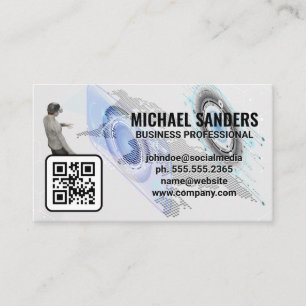 Technologie VR Carte de visite de code QR