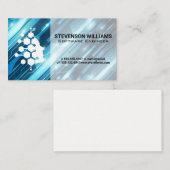 Technologieachtergrond | Menselijke technische Log Visitekaartje (Voorkant / Achterkant)