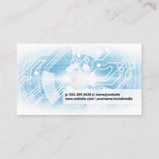 Technologische achtergrond | Schakelingen Visitekaartje (Achterkant)