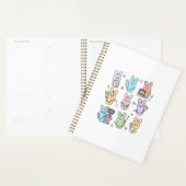 Technologue échographie bonbons lapins Groovy Pâqu (Devant avec enveloppe)