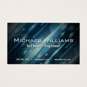 Technology Background Software Engineer Visitekaartje