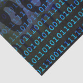 Technology Binary Code Decoupage Tissuepapier (Detail)