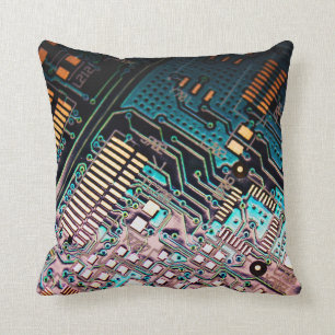Technology Circuit Board Kussen