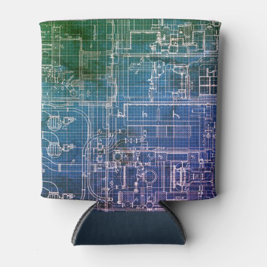 Technology Engineer blauwdruk Blikjeskoeler (Voorkant)