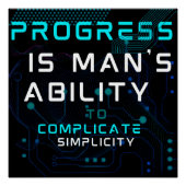 technology tech Progress  Perfect Poster (Voorkant)