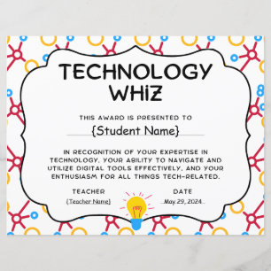Technology Whiz-prijs voor studentenerkenning
