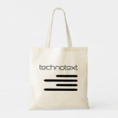 Technotext boodschappentas tote bag (Achterkant)