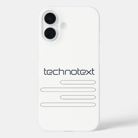 Technotext Techno Text Logo Case-Mate iPhone Case (Achterkant)