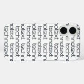 Technotext Techno Text Logo Case-Mate iPhone Case (Achterkant (horizontaal))