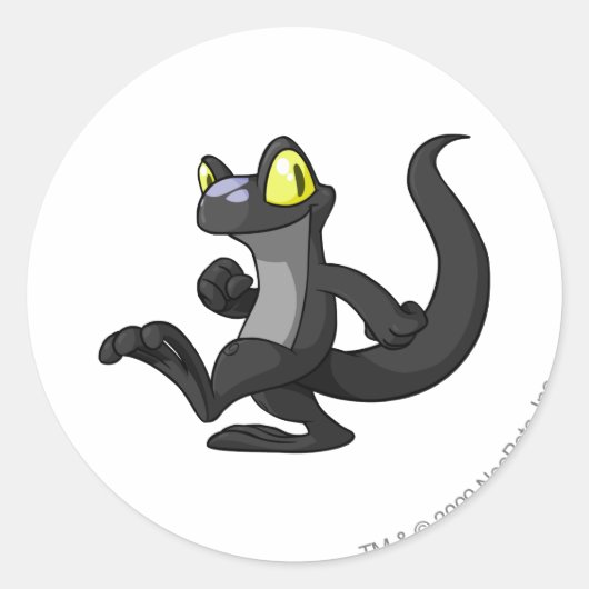 Techo Shadow Ronde Sticker (Voorkant)