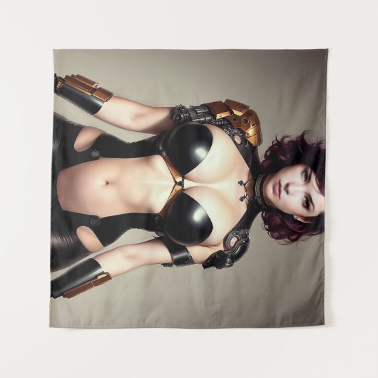Techpunk Lara Wandkleed (Voorkant (horizontaal))