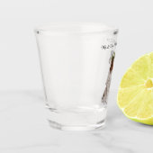 teckel bruiloft shot glas (Links)