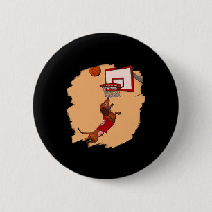 Teckel Chiweenie Wiener Hond spelen Bysketbyll Ronde Button 5,7 Cm