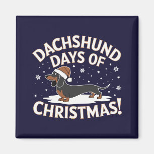 Teckel dagen van Kerstmis! Magneet