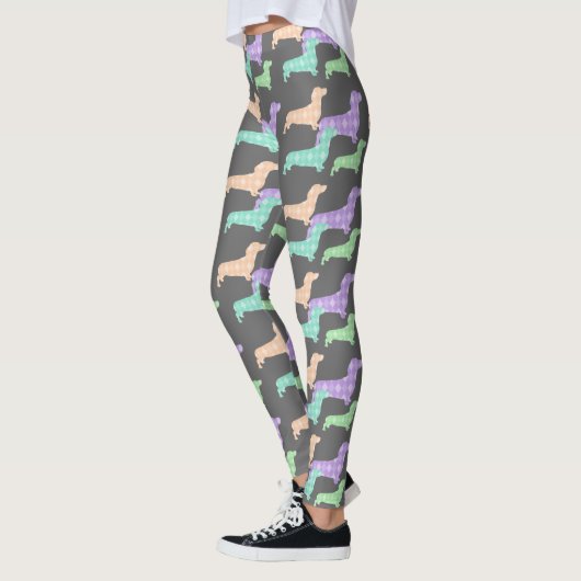 Teckel en Argyle Leggings (Links)