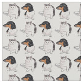 Teckel et copie japonaise de tissu de queue (Détail)