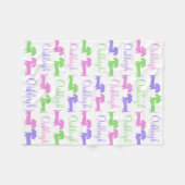 Teckel Geslachtsneutrale Kinderkamer Deken (Voorkant (Horizontaal))