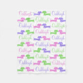 Teckel Geslachtsneutrale Kinderkamer Deken (Voorkant)