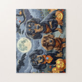 Teckel Halloween Spooky Legpuzzel (Verticaal)