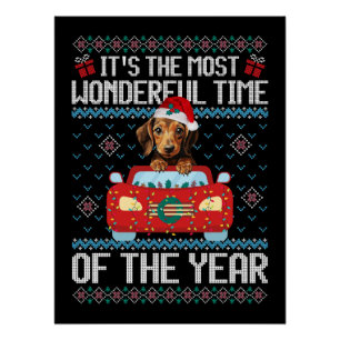 Teckel Het is de mooiste tijd van de tijd Perfect Poster