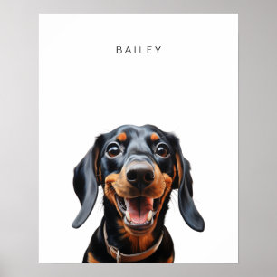Teckel Hond Gepersonaliseerde Print