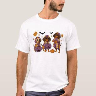 Teckel Hond Ghost Halloween T-shirt