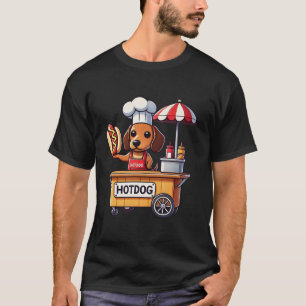 Teckel Hond Grappig Weenie Worst Hotdog Sandwich T-shirt