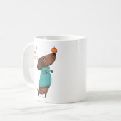 Teckel Hond Herfst Halloween Herfst Koffiemok (Voorkant links)