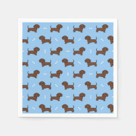 Teckel Hond Huisdier Verjaardagsfeest Servet