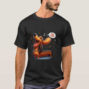 Teckel Hond Mannen Vrouwen Kinder Jongens Meisjes T-shirt