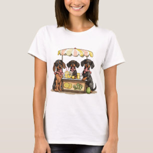 Teckel Honden Lemonade Stand T-shirt