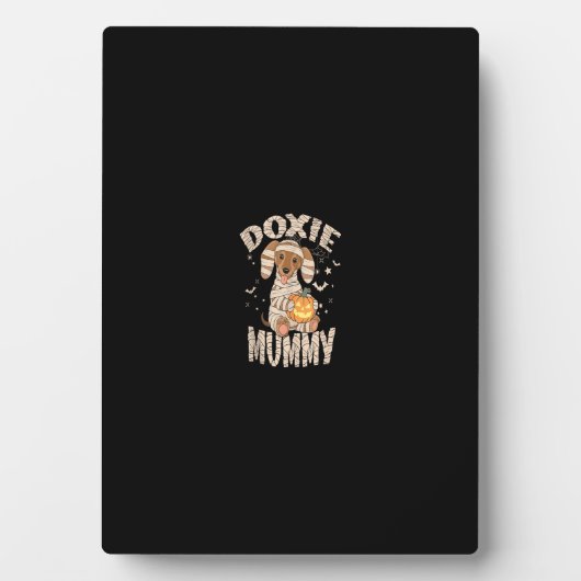 Teckel Hondenliefhebber Lazy Halloween Kostuum Dox Fotoplaat (voorkant)