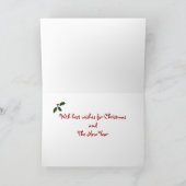 Teckel Kerst Cartoon Feestdagen Kaart (Binnen)