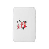 Teckel Kerst Shirt _ Funny Feliz Naughty Do Badmat (Voorkant Verticaal)